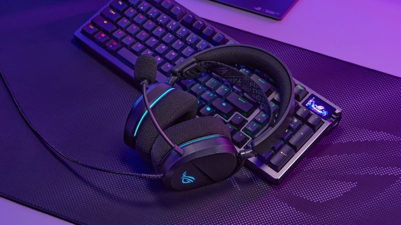 Tai nghe gaming ASUS ROG Pelta Core Black có micro 10mm