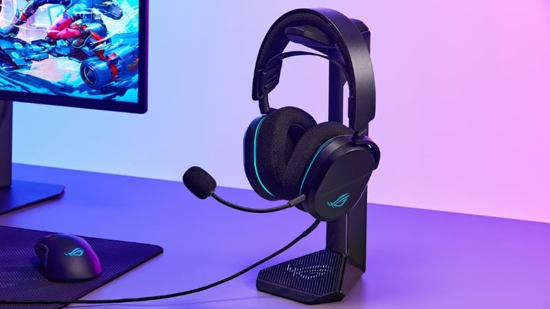 Tai nghe gaming ASUS ROG Pelta Core Black có thiết kế 300g