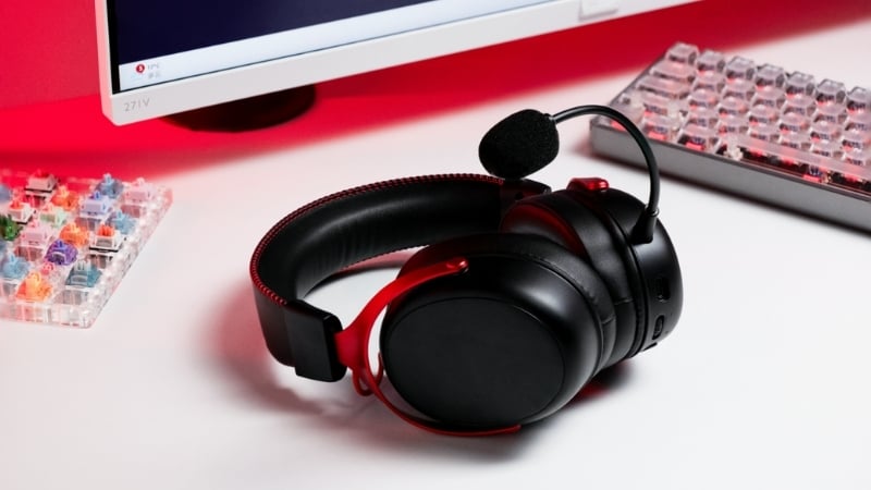 Tai nghe Akko Verge S9 Ultra Black Red có thiết kế đỏ đen đậm chất gaming