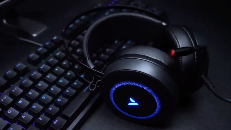 Tai nghe Gaming Rapoo VH160S Blackn sử dụng kết nối có dây
