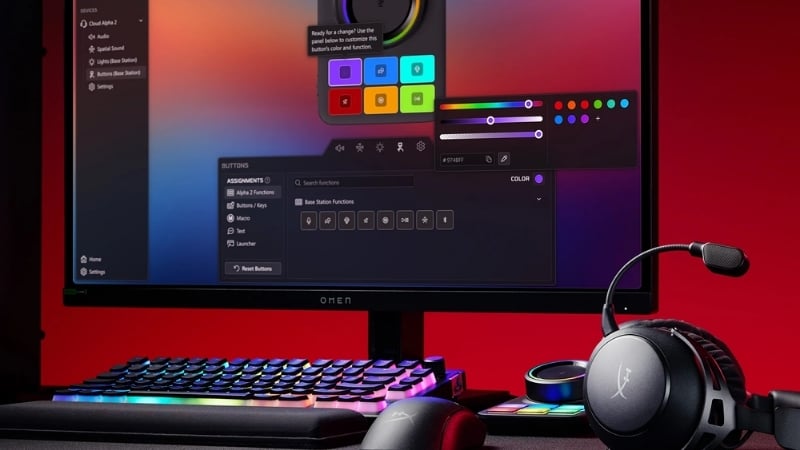 Tai nghe HP HyperX Cloud Alpha 2 Wireless Black sử dụng phần mềm HyperX NGENUITY
