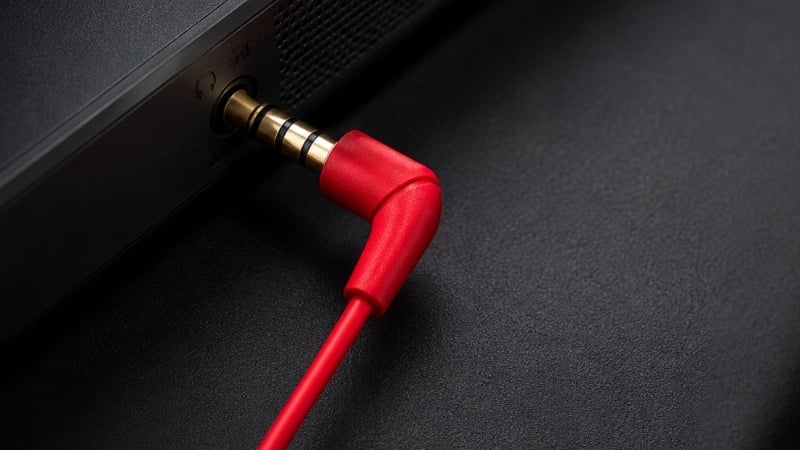 Tai nghe HP HYPERX Cloud Earbuds III Red có jack cắm 90 độ tối ưu