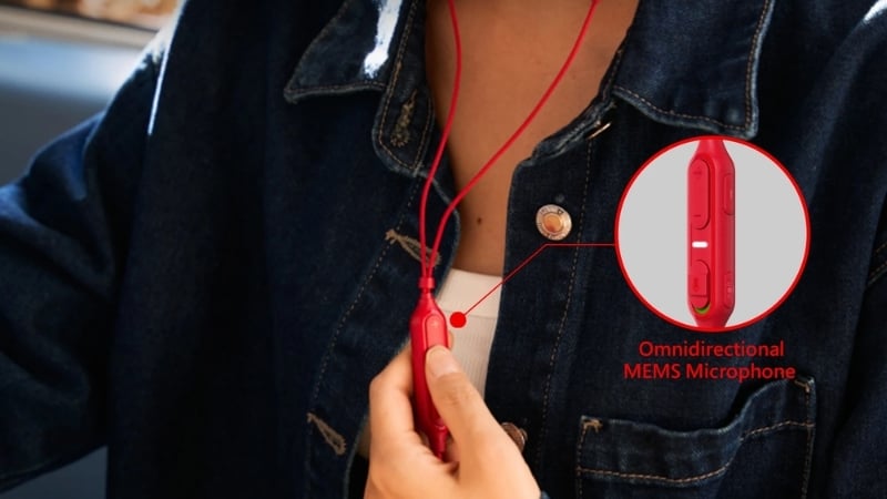 Tai nghe HP HYPERX Cloud Earbuds III S Red có micro MEMS phục vụ liên lạc