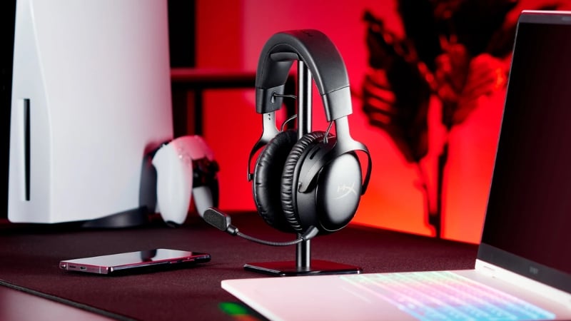Tai nghe HP HyperX Cloud III S Wireless Black Red có kết nối linh hoạt