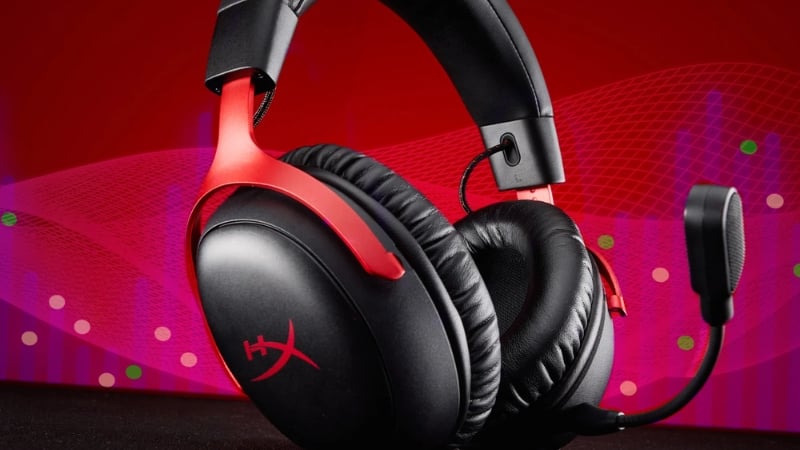 Tai nghe HP HyperX Cloud III S Wireless Black Red có microphone chất lượng
