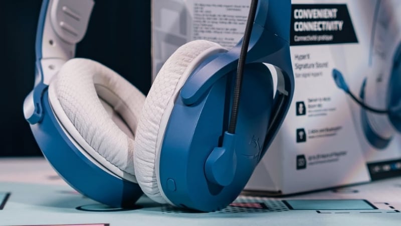 Tai nghe HP HyperX Cloud JET Blue Wireless có đệm tai thoáng khí