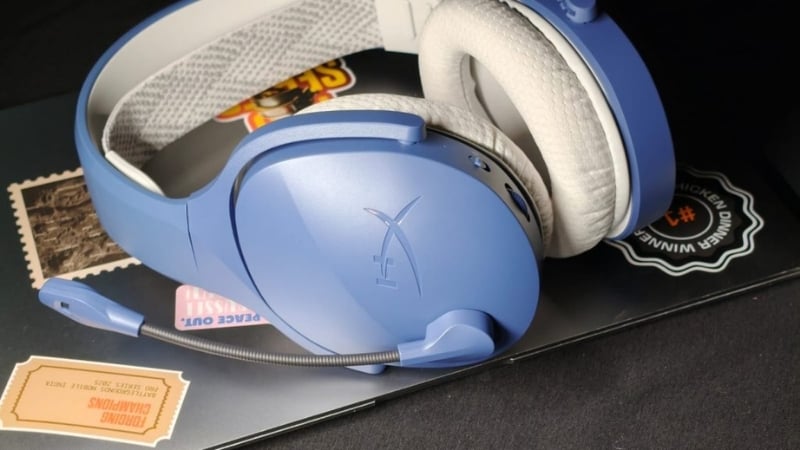 Tai nghe HP HyperX Cloud JET Blue Wireless có mic xoay tắt tiếng