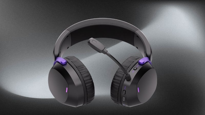 Tai nghe không dây AKKO GH300 Black hỗ trợ micro cho giao tiếp