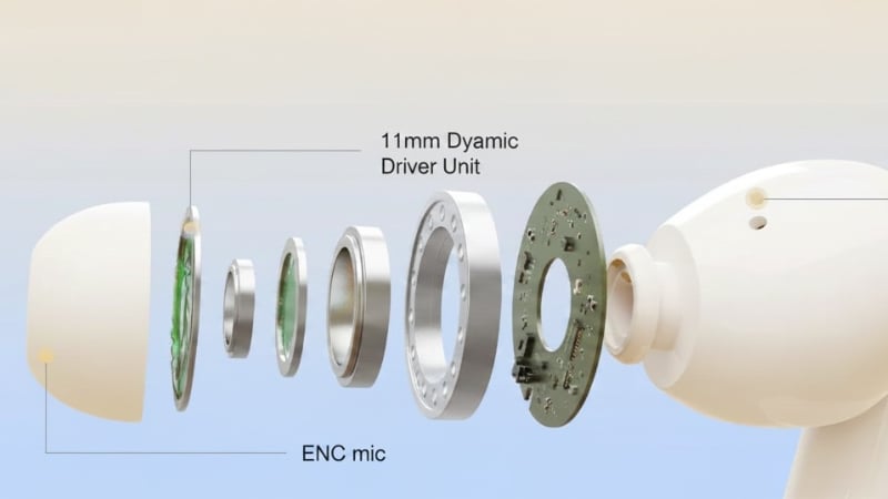 Tai nghe Onikuma In-ear T18 Trắng cho âm thanh rõ ràng với driver 11mm