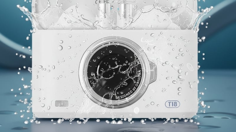 Tai nghe Onikuma In-ear T18 Trắng kháng nước IPX4 yên tâm khi vận động