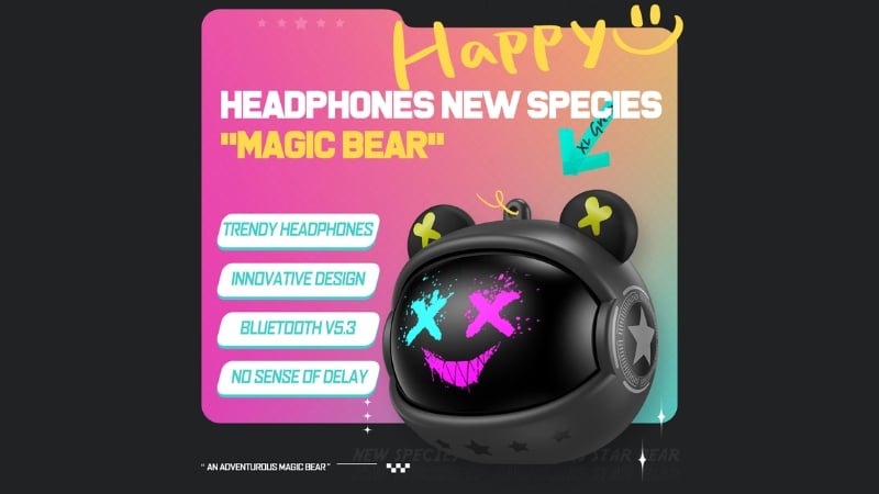 Tai nghe Onikuma In-ear T20 Đen có kết nối Bluetooth 5.3 ổn định