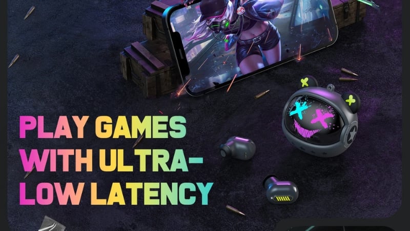 Tai nghe Onikuma In-ear T20 Đen có chế độ low latency đồng bộ hình ảnh âm thanh