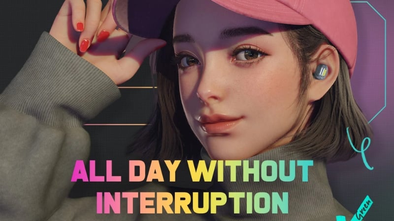 Tai nghe Onikuma In-ear T20 Đen có thời lượng pin và hộp sạc tiện lợi