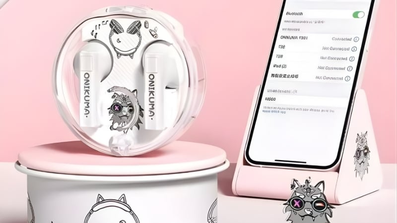 Tai nghe Onikuma In-ear T301 TWS Trắng có mic khử tiếng ồn cho cuộc gọi
