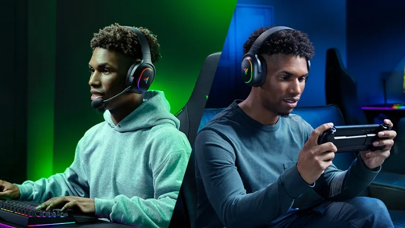 Tai nghe Razer Barracuda X Chroma Black có thiết kế nhẹ 285g