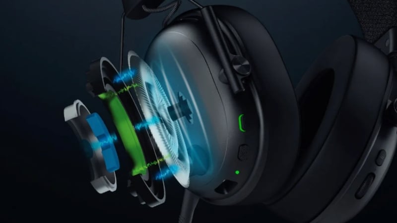 Tai nghe Razer BlackShark V3 trang bị màng loa Razer TriForce Titanium 50mm
