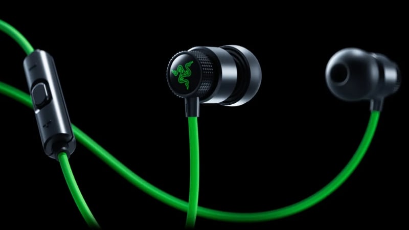 Tai nghe Razer Hammerhead V3 Wired Earbuds có microphone và điều khiển trên dây tiện lợi