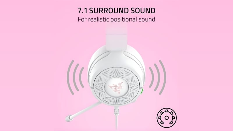 Tai nghe Razer Kraken Kitty V3 X White cho âm thanh đỉnh cao&nbsp;cùng những công nghệ đi kèm
