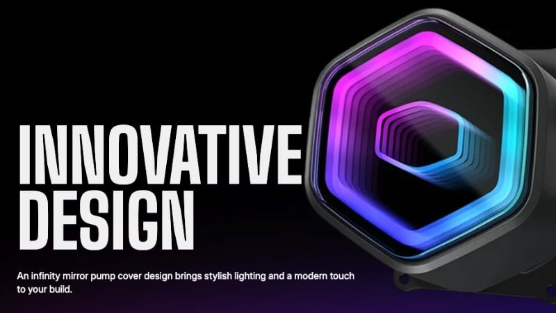 Tản nhiệt AIO Cooler Master MASTERLIQUID 240 CORE II ARGB có nắp bơm hiệu ứng gương vô cực