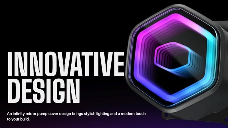 Tản nhiệt AIO Cooler Master MASTERLIQUID 360 CORE II ARGB có nắp bơm hiệu ứng gương