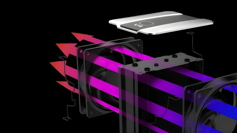 Tản nhiệt Cooler Master V4 ALPHA 3DHP BLACK sử dụng vòng bi Loop Dynamic Bearing