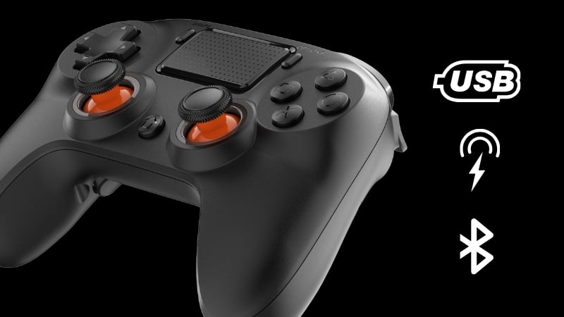 Tay cầm DareU H102 Wireless Black có thể kết nối linh hoạt giữa các chế độ