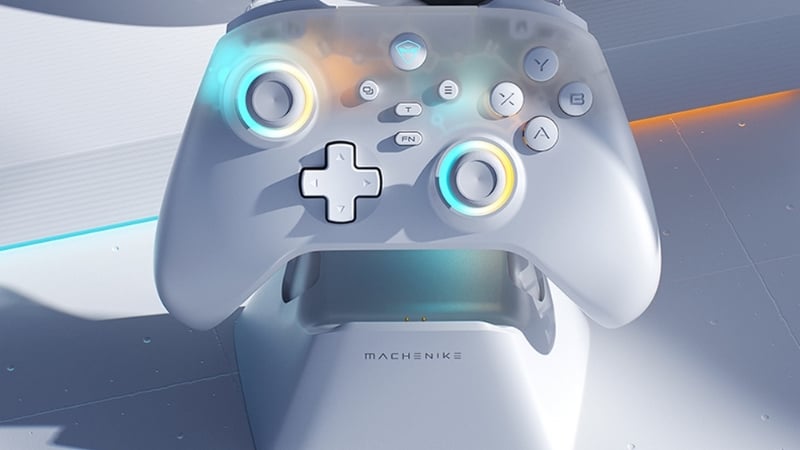Tay cầm Machenike G3 v2 Tri-mode White có thiết kế hiện đại
