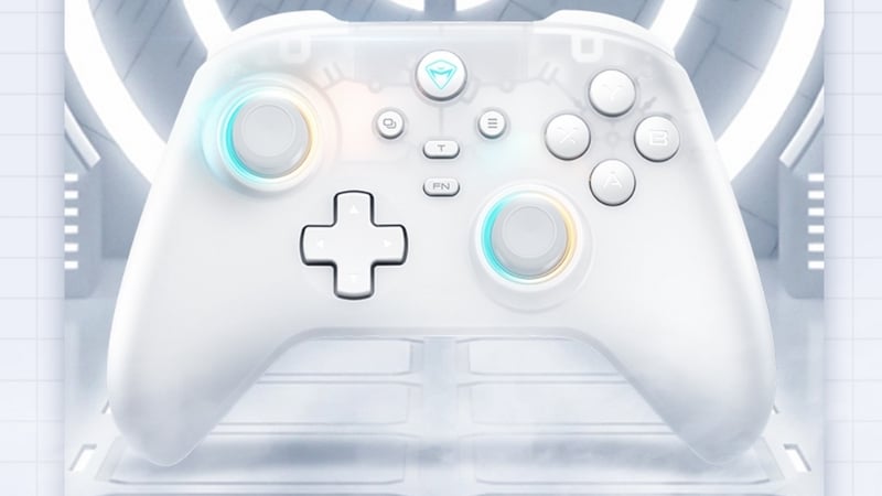 Tay cầm Machenike G3 v2 Tri-mode White có hiệu ứng RGB và trải nghiệm thị giác