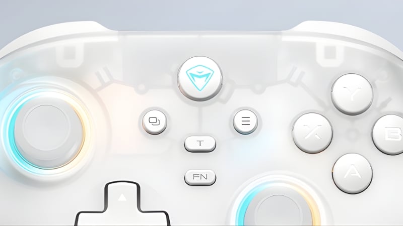 Tay cầm Machenike G3 v2 Tri-mode White có cảm biến và nút bấm nhạy