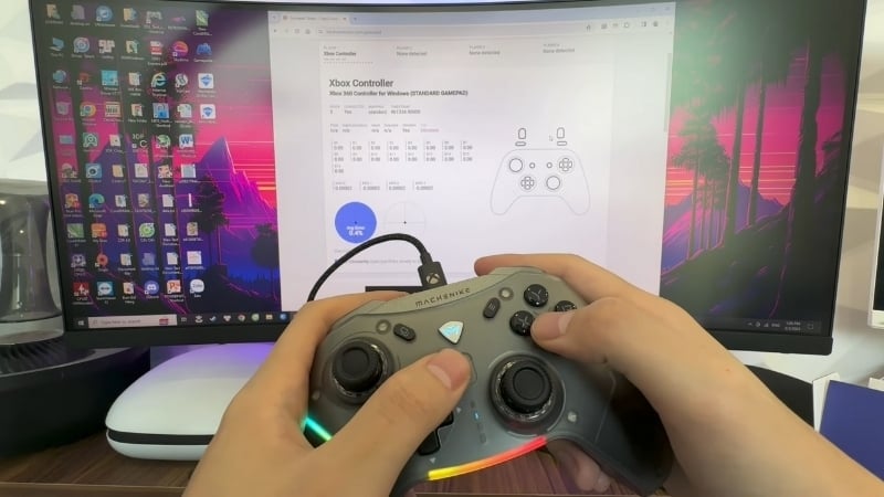 Tay cầm Machenike G5 Pro Tri-mode Black có chế độ kết nối đa dạng