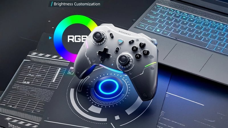 Tay cầm Machenike G5 Pro Tri-mode Black có thời gian sử dụng pin lâu dài