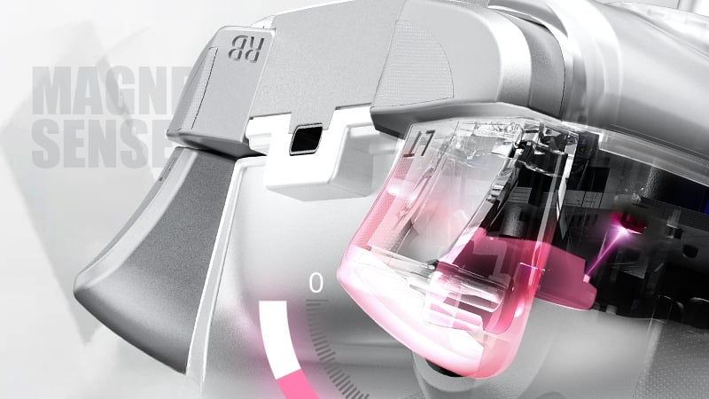 tay-cam-machenike-g5-pro-tri-mode-white có công nghệ Hall Effect&nbsp;tiên tiến