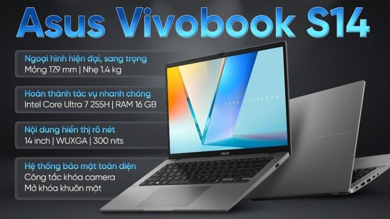 Laptop ASUS Vivobook S14 S3407CA LY096WS