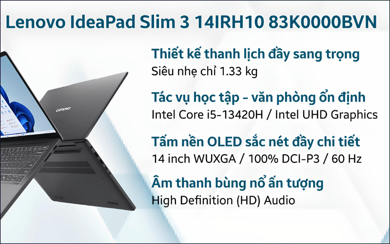 Laptop Lenovo IdeaPad Slim 3 14IRH10 83K0000BVN
