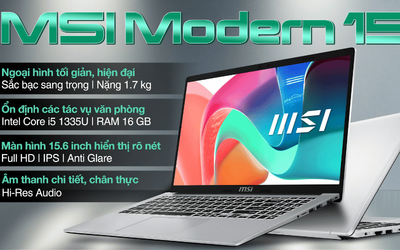 Laptop MSI Modern 15 F13MG 082VN