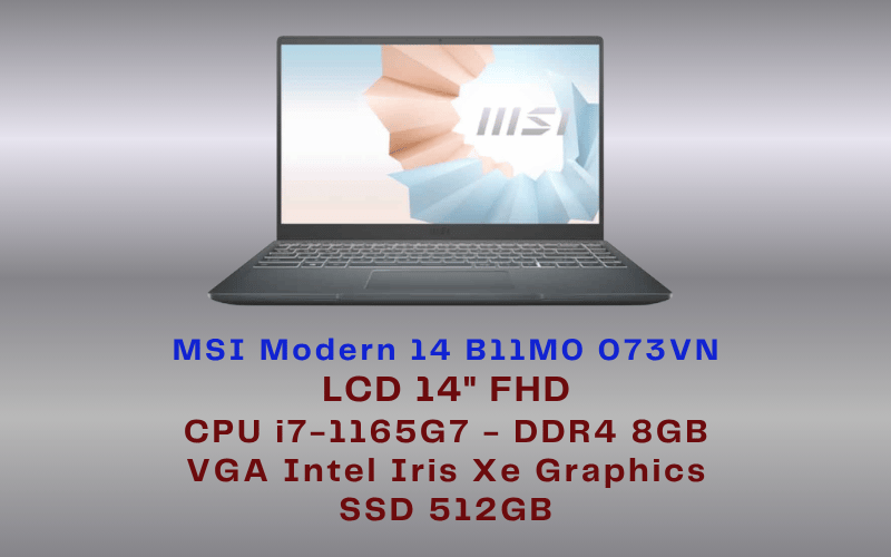 Laptop MSI Modern 14 B11MO 073VN