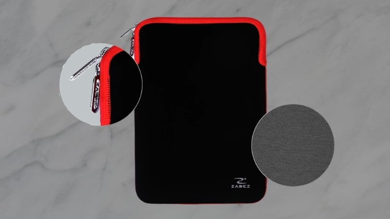 Túi chống sốc Zadez 13.3'' ZLC-811B Black có chất liệu vải cao su bền bỉ