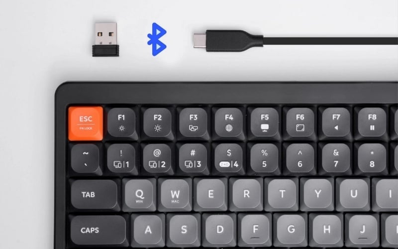 Nhiều bàn phím có 3 kiểu kết nối nên mất đầu thu USB vẫn dùng được