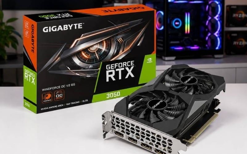 RTX 3050 chơi game Full HD mượt, đáp ứng nhu cầu&nbsp;sáng tạo nội dung cơ bản