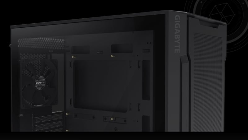 Vỏ case Gigabyte Aorus C102 Glass hỗ trợ mainboard mATX, mini ITX