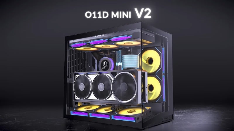 Lian Li O11D Mini V2 gây ấn tượng mạnh mẽ ngay từ cái nhìn đầu tiên
