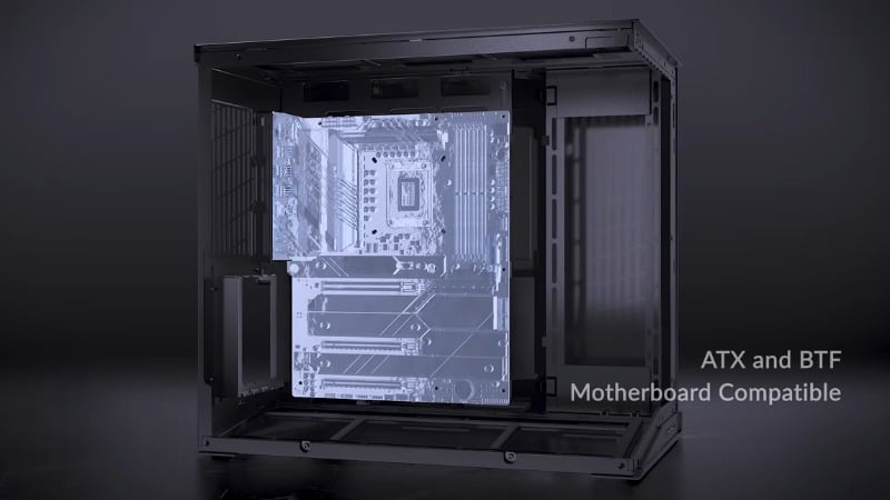 Lian Li O11D Mini V2 phù hợp cho mọi loại bo mạch chủ