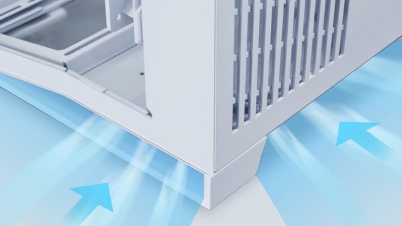 Lian Li O11D Mini V2 White có hệ thống tản nhiệt tối ưu
