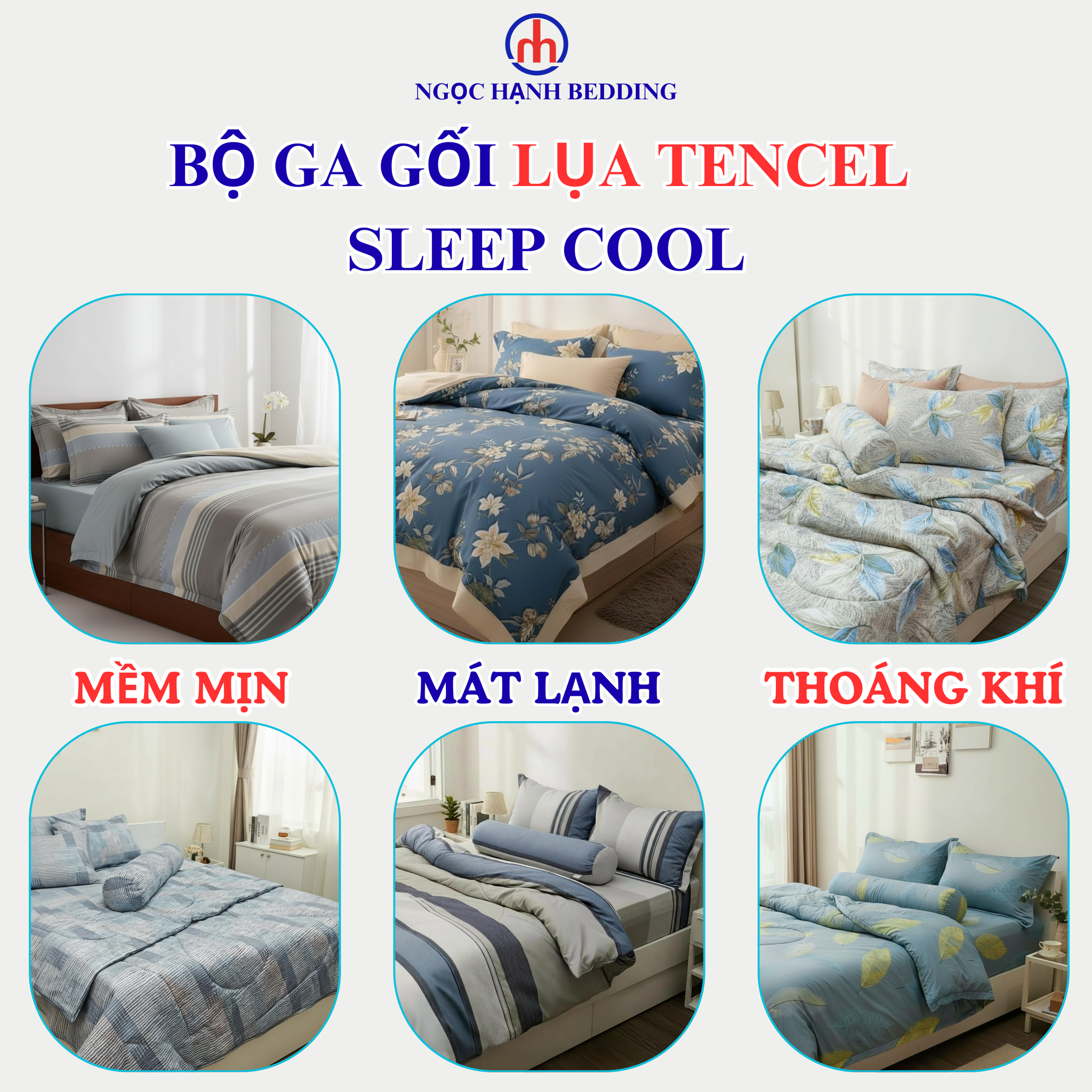 Drap giường Lụa Tencel  40s Sleep Cool