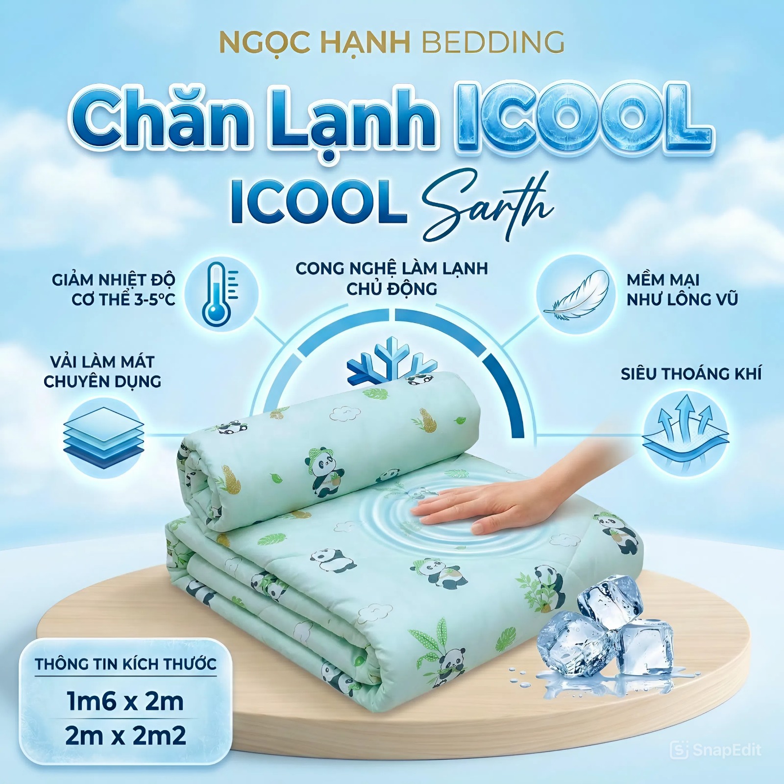 Chăn Lạnh iCOOL - iCOOL Sarth