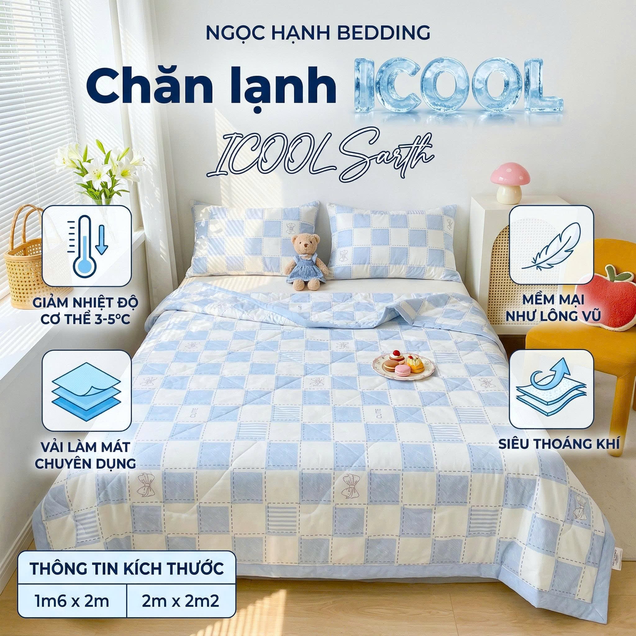 Chăn Lạnh iCOOL - iCOOL Sarth
