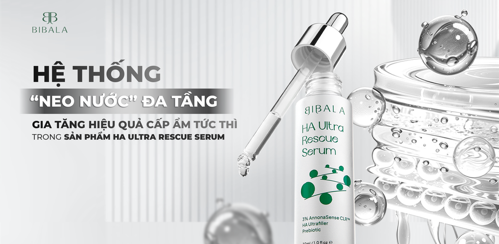HỆ THỐNG “NEO NƯỚC” ĐA TẦNG, GIA TĂNG HIỆU QUẢ CẤP ẨM TỨC THÌ TRONG HA ULTRA RESCUE SERUM