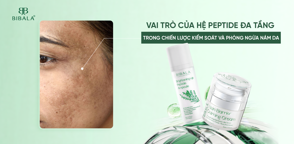 VAI TRÒ CỦA HỆ PEPTIDE ĐA TẦNG TRONG CHIẾN LƯỢC KIỂM SOÁT VÀ PHÒNG NGỪA NÁM DA