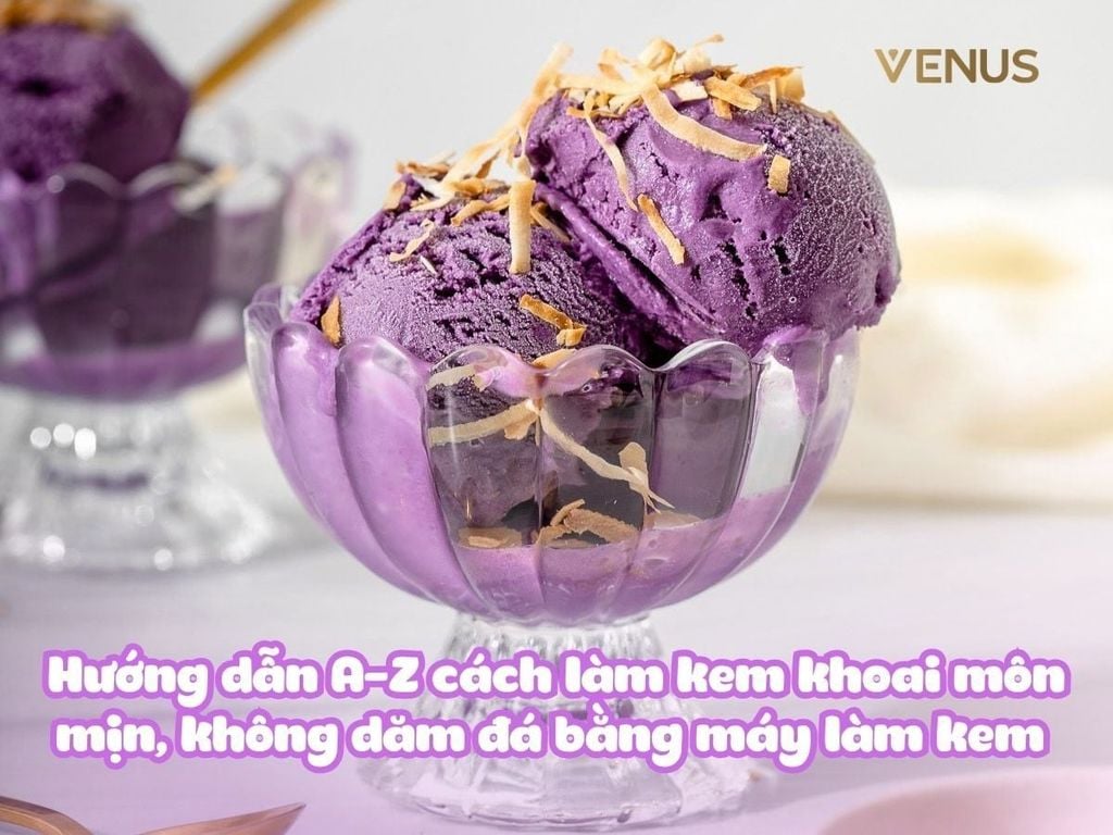 Cách làm kem khoai môn mịn, không dăm đá bằng máy làm kem chuyên nghiệp | Hướng dẫn A-Z cho người mới