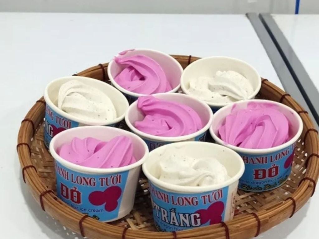 cách làm kem thanh long 6 bước